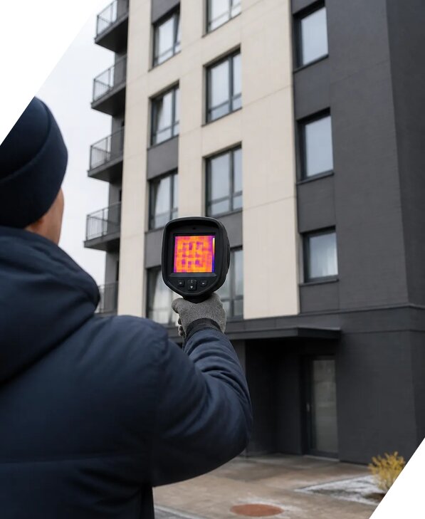 Тепловизионное обследование зданий в Чернушке от 5078 р. | ЭкспертизаРоссия