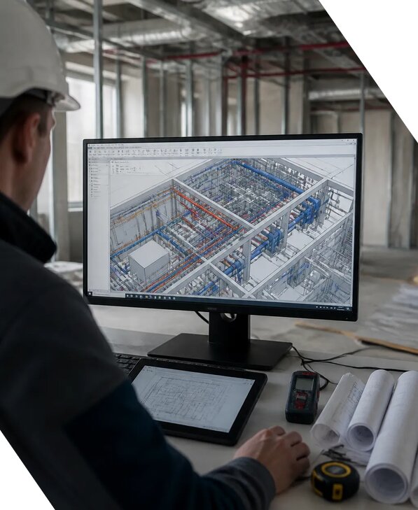 Создание BIM модели инженерных сетей для объектов в Чернушке
